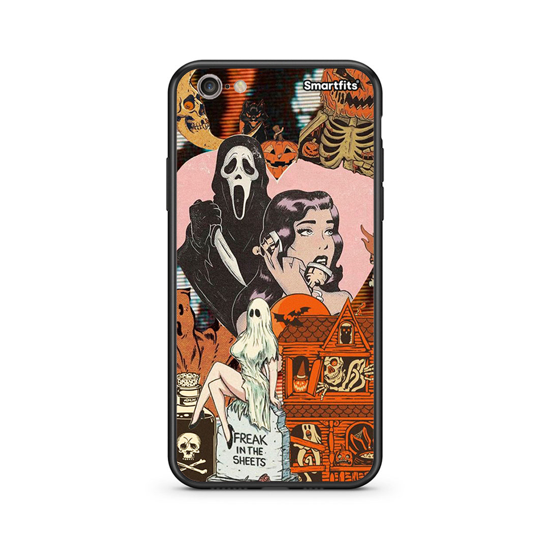 iphone 6 6s Halloween Collage Θήκη από τη Smartfits με σχέδιο στο πίσω μέρος και μαύρο περίβλημα | Smartphone case with colorful back and black bezels by Smartfits