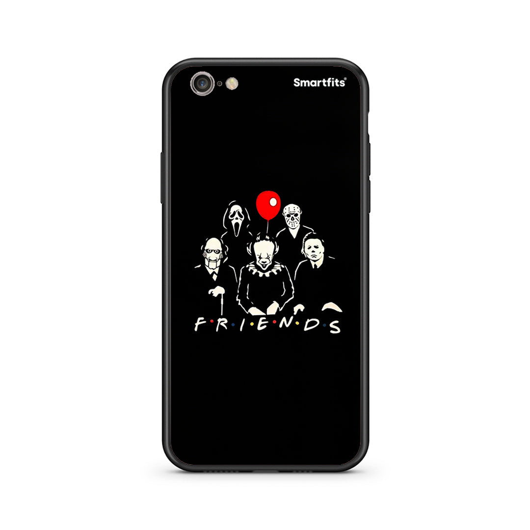 iphone 6 plus 6s plus Halloween Friends Θήκη από τη Smartfits με σχέδιο στο πίσω μέρος και μαύρο περίβλημα | Smartphone case with colorful back and black bezels by Smartfits