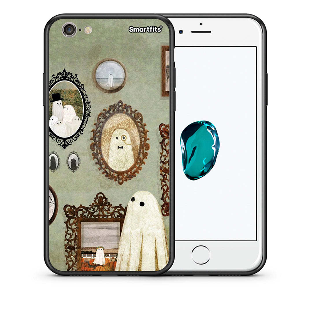 Θήκη iPhone 7 / 8 / SE 2020 Halloween Ghost Season από τη Smartfits με σχέδιο στο πίσω μέρος και μαύρο περίβλημα | iPhone 7 / 8 / SE 2020 Halloween Ghost Season case with colorful back and black bezels