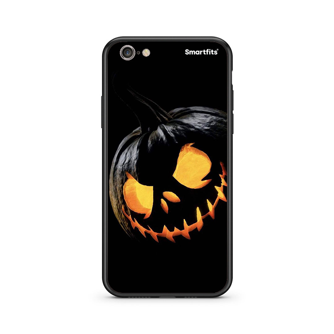 iphone 6 plus 6s plus Halloween Scary Pumpkin Θήκη από τη Smartfits με σχέδιο στο πίσω μέρος και μαύρο περίβλημα | Smartphone case with colorful back and black bezels by Smartfits