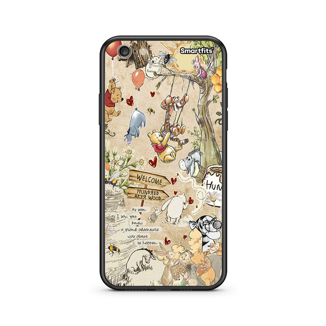 iphone 6 plus 6s plus Happy Friends θήκη από τη Smartfits με σχέδιο στο πίσω μέρος και μαύρο περίβλημα | Smartphone case with colorful back and black bezels by Smartfits