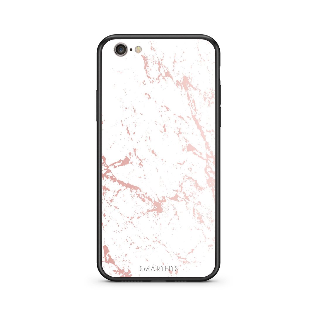 116 - iphone 6 plus 6s plus Pink Splash Marble case, cover, bumper