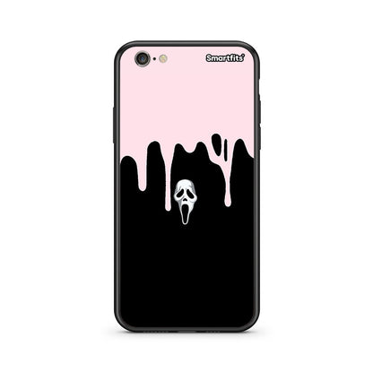 iphone 6 plus 6s plus Melting Halloween Mask Θήκη από τη Smartfits με σχέδιο στο πίσω μέρος και μαύρο περίβλημα | Smartphone case with colorful back and black bezels by Smartfits