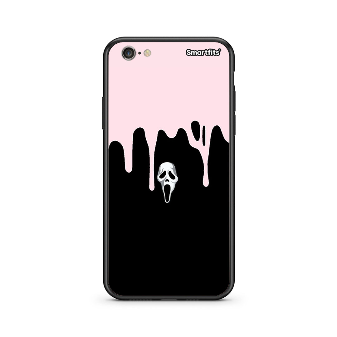 iPhone 7 / 8 Melting Halloween Mask Θήκη από τη Smartfits με σχέδιο στο πίσω μέρος και μαύρο περίβλημα | Smartphone case with colorful back and black bezels by Smartfits
