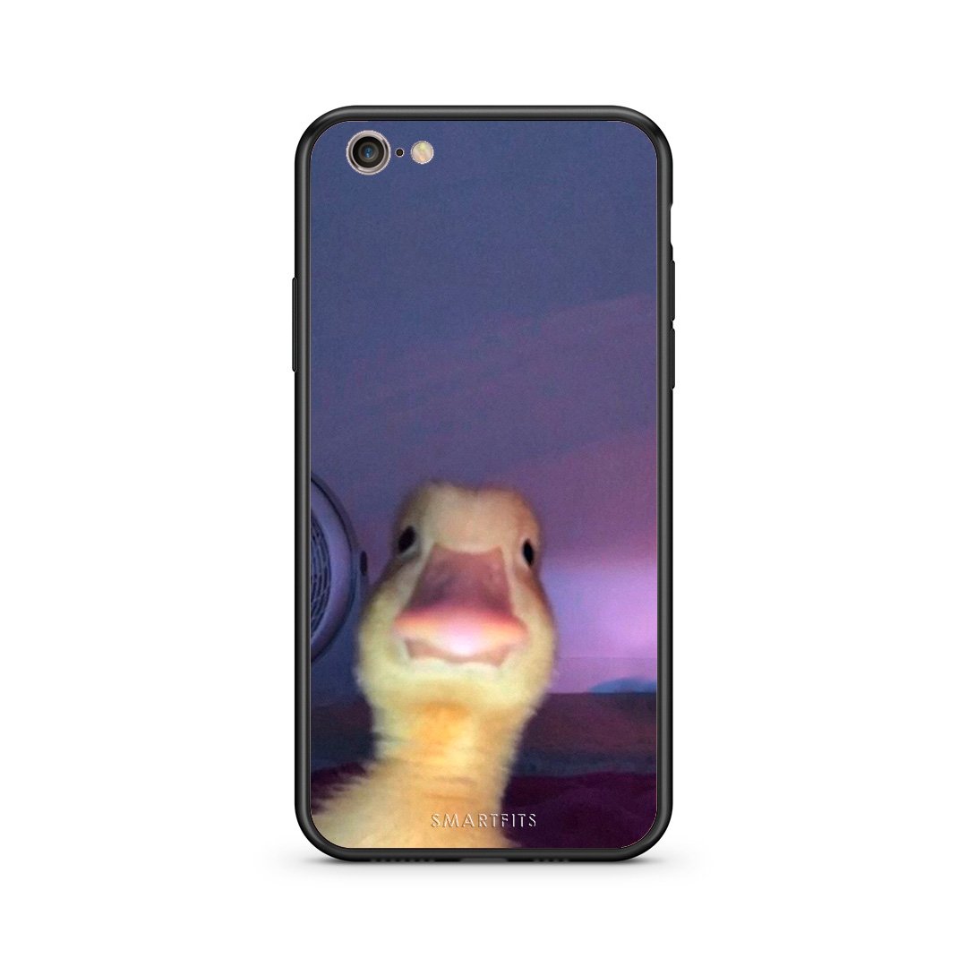 iPhone 7/8 Meme Duck θήκη από τη Smartfits με σχέδιο στο πίσω μέρος και μαύρο περίβλημα | Smartphone case with colorful back and black bezels by Smartfits