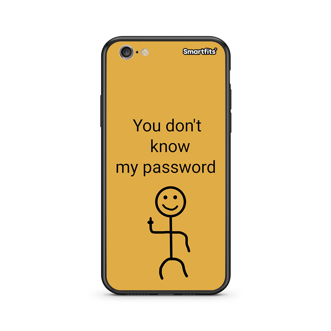 iphone 6 6s My Password Θήκη από τη Smartfits με σχέδιο στο πίσω μέρος και μαύρο περίβλημα | Smartphone case with colorful back and black bezels by Smartfits