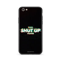 Thumbnail for iphone 6 6s OMG ShutUp θήκη από τη Smartfits με σχέδιο στο πίσω μέρος και μαύρο περίβλημα | Smartphone case with colorful back and black bezels by Smartfits