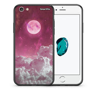 Thumbnail for Θήκη iPhone 7 / 8 / SE 2020 Pink Moon από τη Smartfits με σχέδιο στο πίσω μέρος και μαύρο περίβλημα | iPhone 7 / 8 / SE 2020 Pink Moon case with colorful back and black bezels
