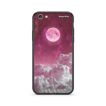iPhone 7 / 8 Pink Moon Θήκη από τη Smartfits με σχέδιο στο πίσω μέρος και μαύρο περίβλημα | Smartphone case with colorful back and black bezels by Smartfits