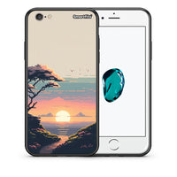 Thumbnail for Θήκη iPhone 6 / 6s Pixel Sunset από τη Smartfits με σχέδιο στο πίσω μέρος και μαύρο περίβλημα | iPhone 6 / 6s Pixel Sunset case with colorful back and black bezels
