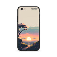Thumbnail for iphone 6 6s Pixel Sunset Θήκη από τη Smartfits με σχέδιο στο πίσω μέρος και μαύρο περίβλημα | Smartphone case with colorful back and black bezels by Smartfits