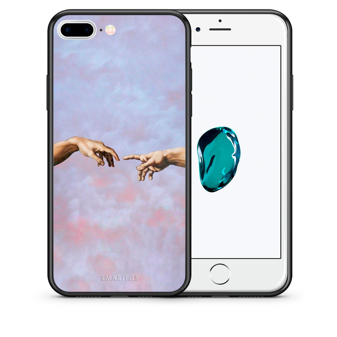 Θήκη iPhone 7 Plus/8 Plus Adam Hand από τη Smartfits με σχέδιο στο πίσω μέρος και μαύρο περίβλημα | iPhone 7 Plus/8 Plus Adam Hand case with colorful back and black bezels