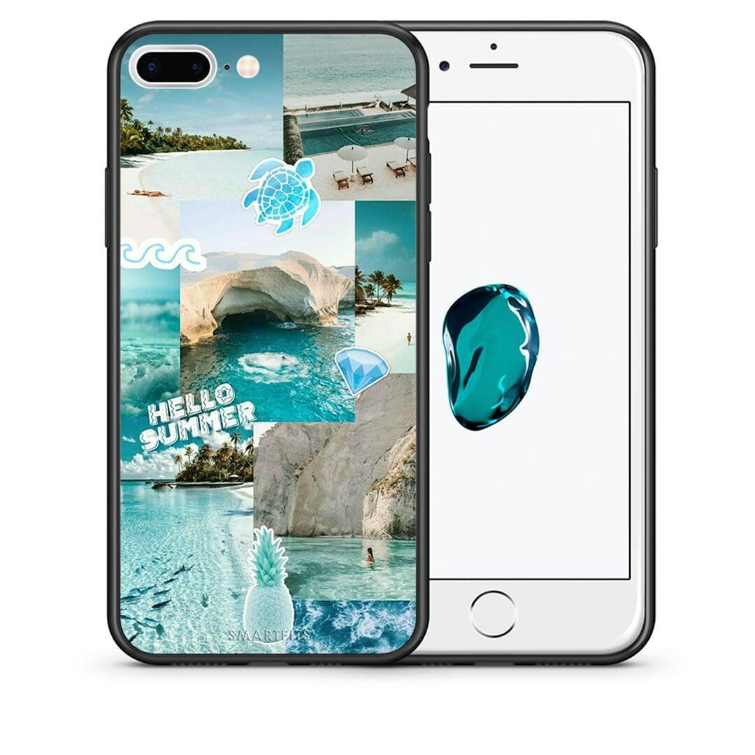 Θήκη iPhone 7 Plus / 8 Plus Aesthetic Summer από τη Smartfits με σχέδιο στο πίσω μέρος και μαύρο περίβλημα | iPhone 7 Plus / 8 Plus Aesthetic Summer case with colorful back and black bezels
