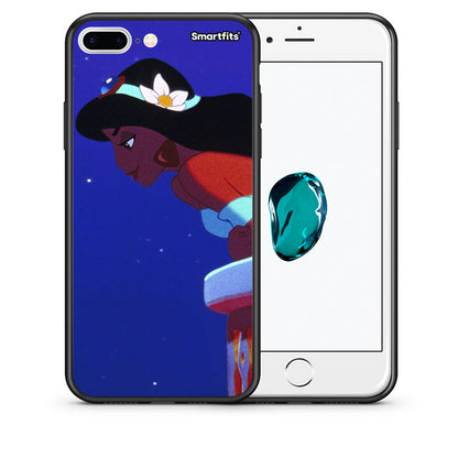Θήκη iPhone 7 Plus/8 Plus Alladin And Jasmine Love 2 από τη Smartfits με σχέδιο στο πίσω μέρος και μαύρο περίβλημα | iPhone 7 Plus/8 Plus Alladin And Jasmine Love 2 case with colorful back and black bezels