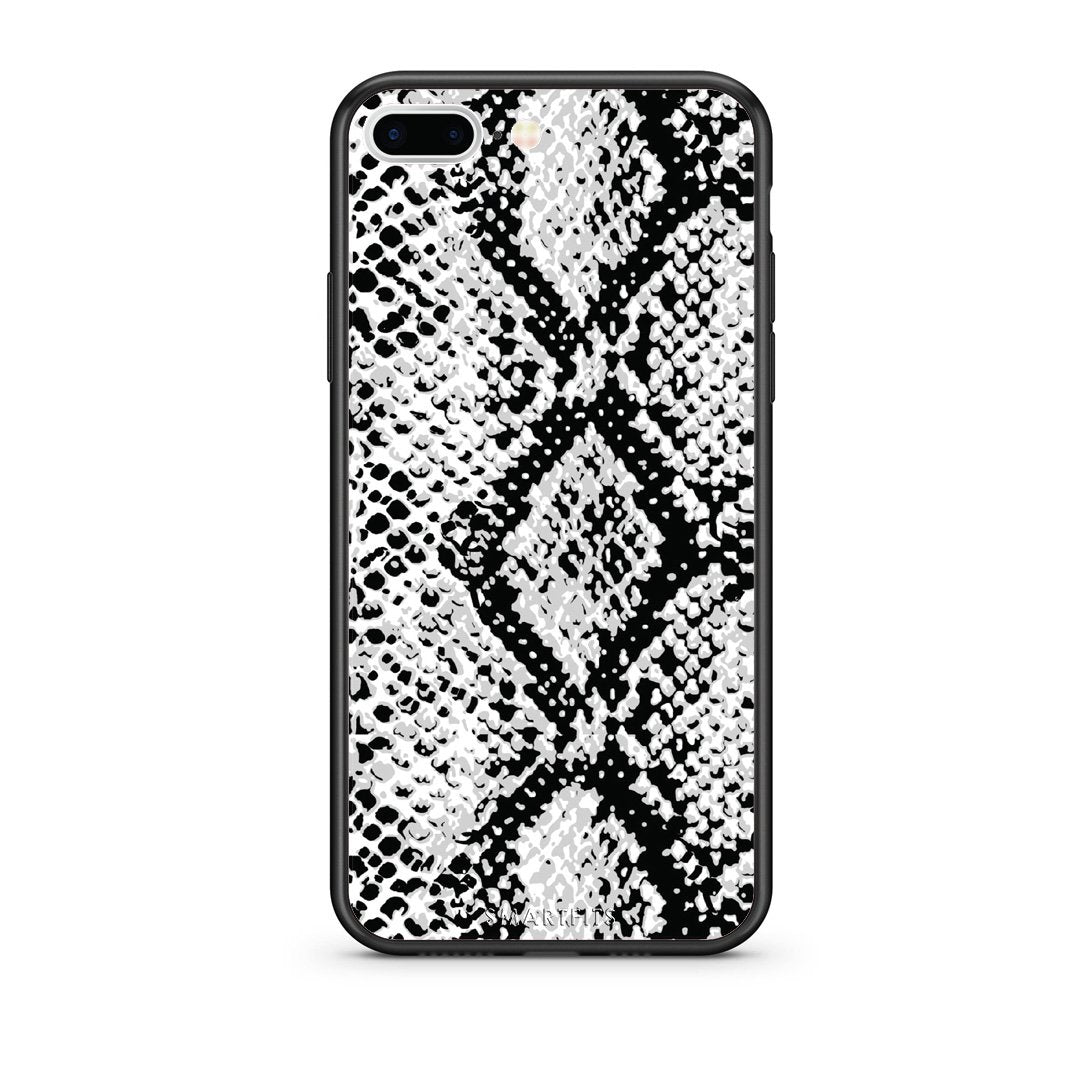 24 - iPhone 7 Plus/8 Plus White Snake Animal case, cover, bumper