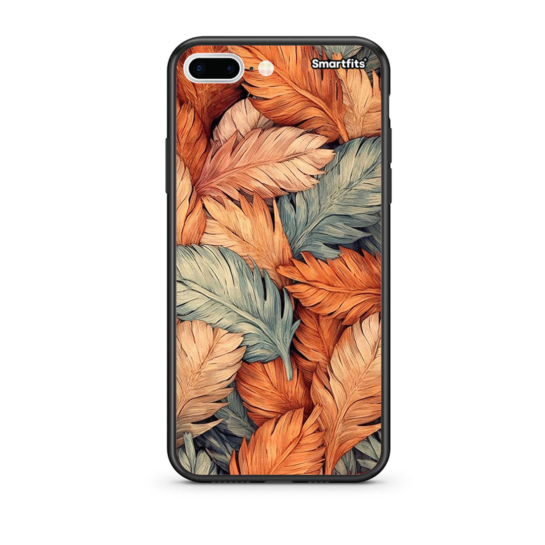 iPhone 7 Plus / 8 Plus Autumn Leaves Θήκη από τη Smartfits με σχέδιο στο πίσω μέρος και μαύρο περίβλημα | Smartphone case with colorful back and black bezels by Smartfits