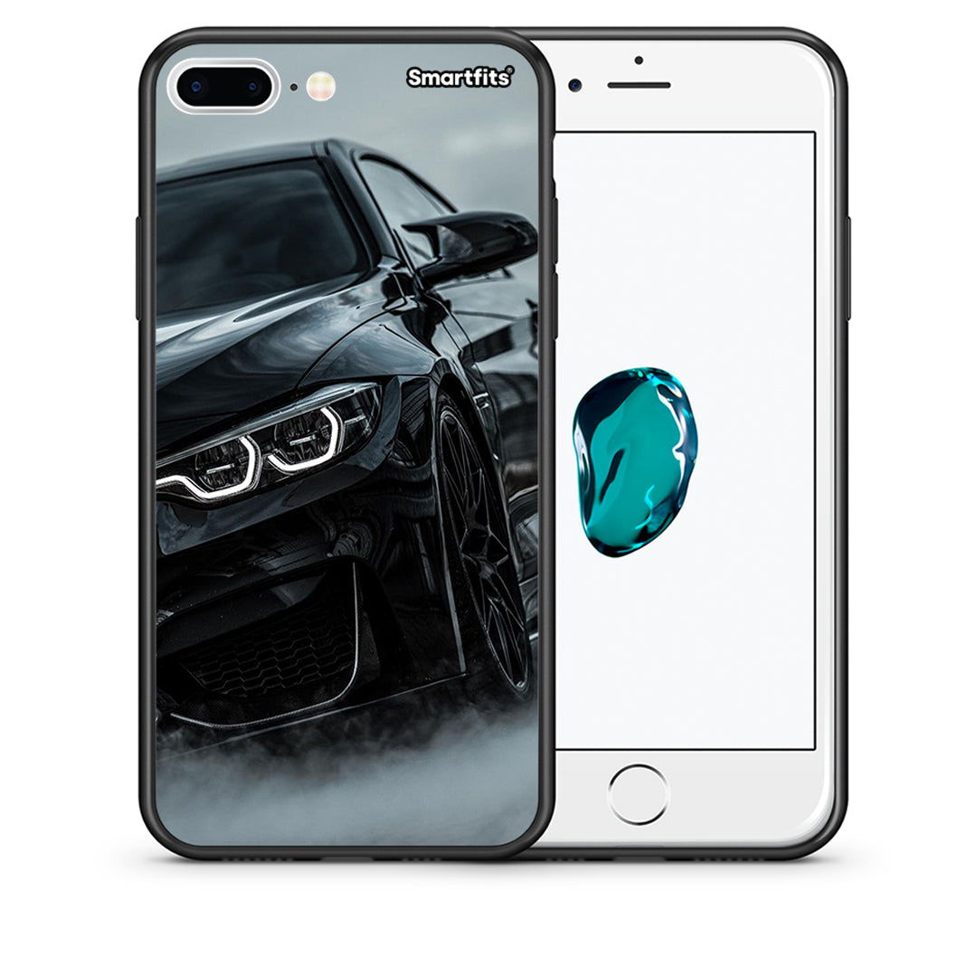 Θήκη iPhone 7 Plus/8 Plus Black BMW από τη Smartfits με σχέδιο στο πίσω μέρος και μαύρο περίβλημα | iPhone 7 Plus/8 Plus Black BMW case with colorful back and black bezels