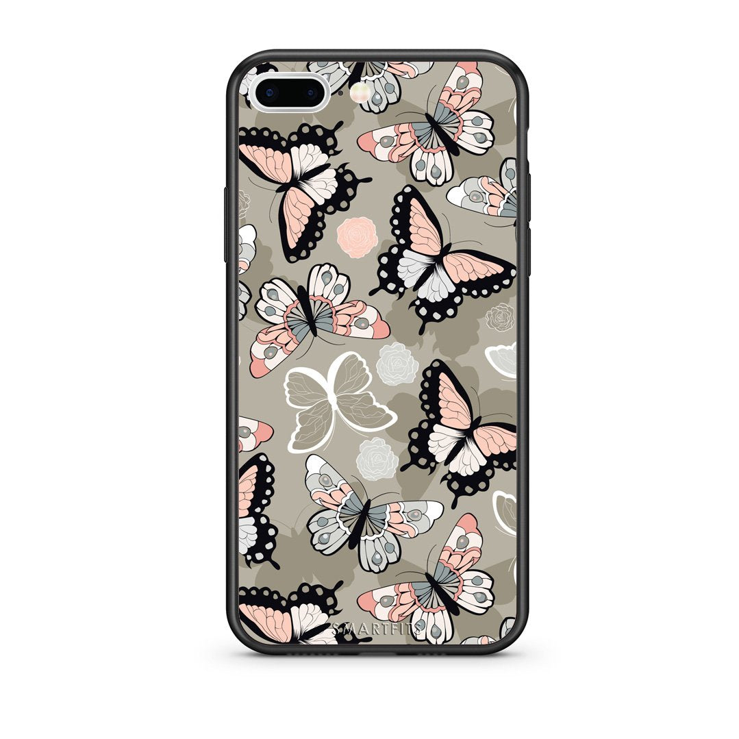 135 - iPhone 7 Plus/8 Plus Butterflies Boho case, cover, bumper