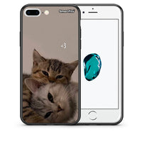 Thumbnail for Θήκη iPhone 7 Plus / 8 Plus Cats In Love από τη Smartfits με σχέδιο στο πίσω μέρος και μαύρο περίβλημα | iPhone 7 Plus / 8 Plus Cats In Love case with colorful back and black bezels