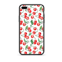 Thumbnail for iPhone 7 Plus/8 Plus Cherry Summer θήκη από τη Smartfits με σχέδιο στο πίσω μέρος και μαύρο περίβλημα | Smartphone case with colorful back and black bezels by Smartfits