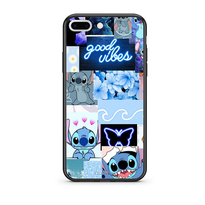 iPhone 7 Plus / 8 Plus Collage Good Vibes Θήκη Αγίου Βαλεντίνου από τη Smartfits με σχέδιο στο πίσω μέρος και μαύρο περίβλημα | Smartphone case with colorful back and black bezels by Smartfits