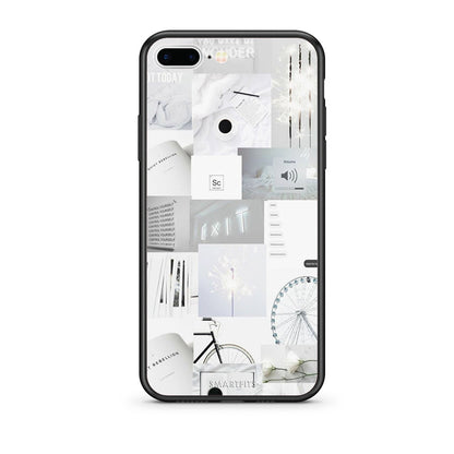 iPhone 7 Plus / 8 Plus Collage Make Me Wonder Θήκη Αγίου Βαλεντίνου από τη Smartfits με σχέδιο στο πίσω μέρος και μαύρο περίβλημα | Smartphone case with colorful back and black bezels by Smartfits