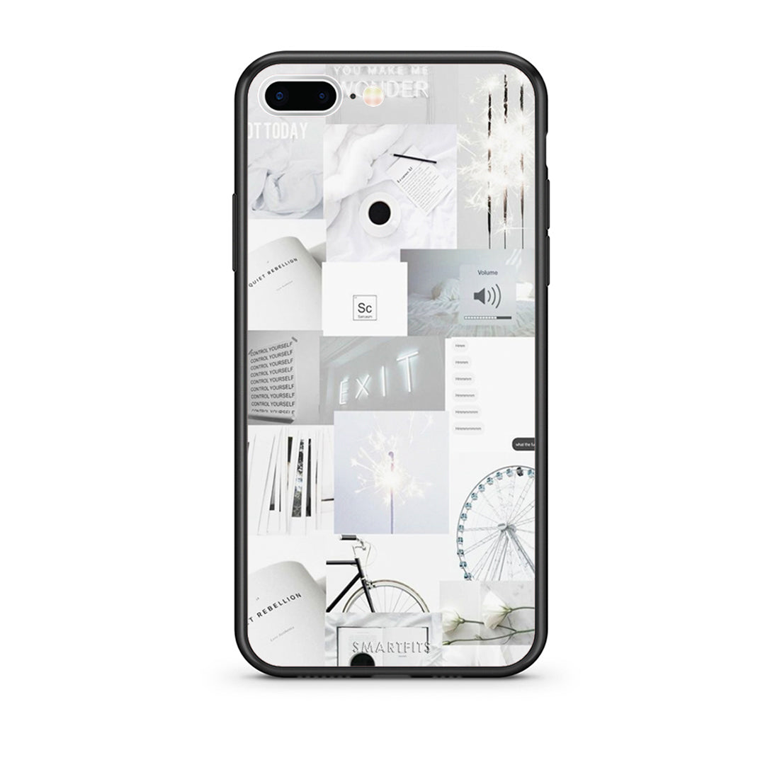 iPhone 7 Plus / 8 Plus Collage Make Me Wonder Θήκη Αγίου Βαλεντίνου από τη Smartfits με σχέδιο στο πίσω μέρος και μαύρο περίβλημα | Smartphone case with colorful back and black bezels by Smartfits