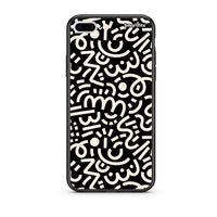 Thumbnail for iPhone 7 Plus / 8 Plus Doodle Art Θήκη από τη Smartfits με σχέδιο στο πίσω μέρος και μαύρο περίβλημα | Smartphone case with colorful back and black bezels by Smartfits