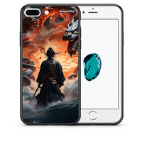 Thumbnail for Θήκη iPhone 7 Plus/8 Plus Dragons Fight από τη Smartfits με σχέδιο στο πίσω μέρος και μαύρο περίβλημα | iPhone 7 Plus/8 Plus Dragons Fight case with colorful back and black bezels