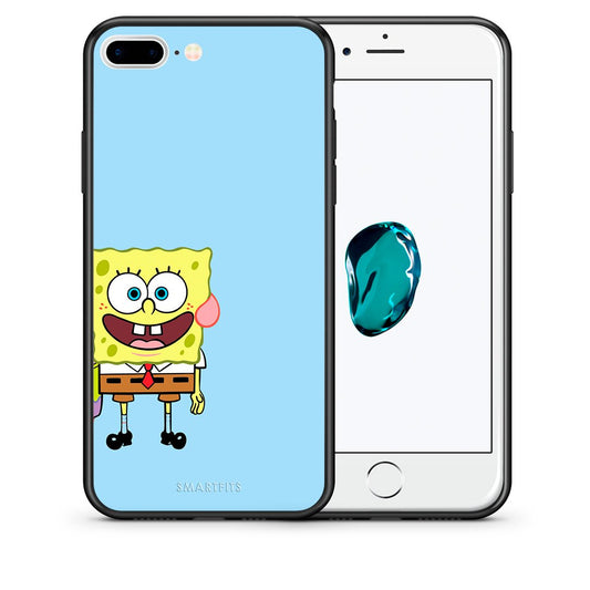 Θήκη iPhone 7 Plus/8 Plus Friends Bob από τη Smartfits με σχέδιο στο πίσω μέρος και μαύρο περίβλημα | iPhone 7 Plus/8 Plus Friends Bob case with colorful back and black bezels
