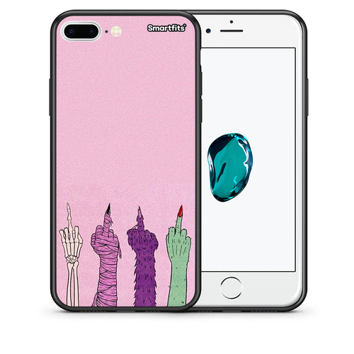 Θήκη iPhone 7 Plus / 8 Plus Halloween Be A Lady από τη Smartfits με σχέδιο στο πίσω μέρος και μαύρο περίβλημα | iPhone 7 Plus / 8 Plus Halloween Be A Lady case with colorful back and black bezels