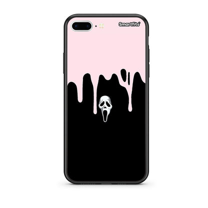 iPhone 7 Plus / 8 Plus Melting Halloween Mask Θήκη από τη Smartfits με σχέδιο στο πίσω μέρος και μαύρο περίβλημα | Smartphone case with colorful back and black bezels by Smartfits
