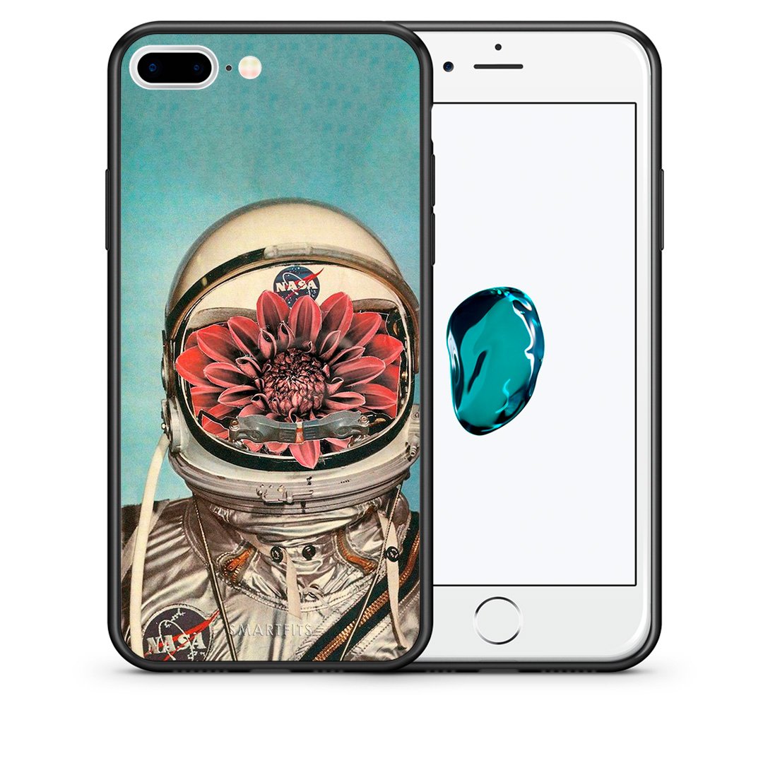 Θήκη iPhone 7 Plus/8 Plus Nasa Bloom από τη Smartfits με σχέδιο στο πίσω μέρος και μαύρο περίβλημα | iPhone 7 Plus/8 Plus Nasa Bloom case with colorful back and black bezels