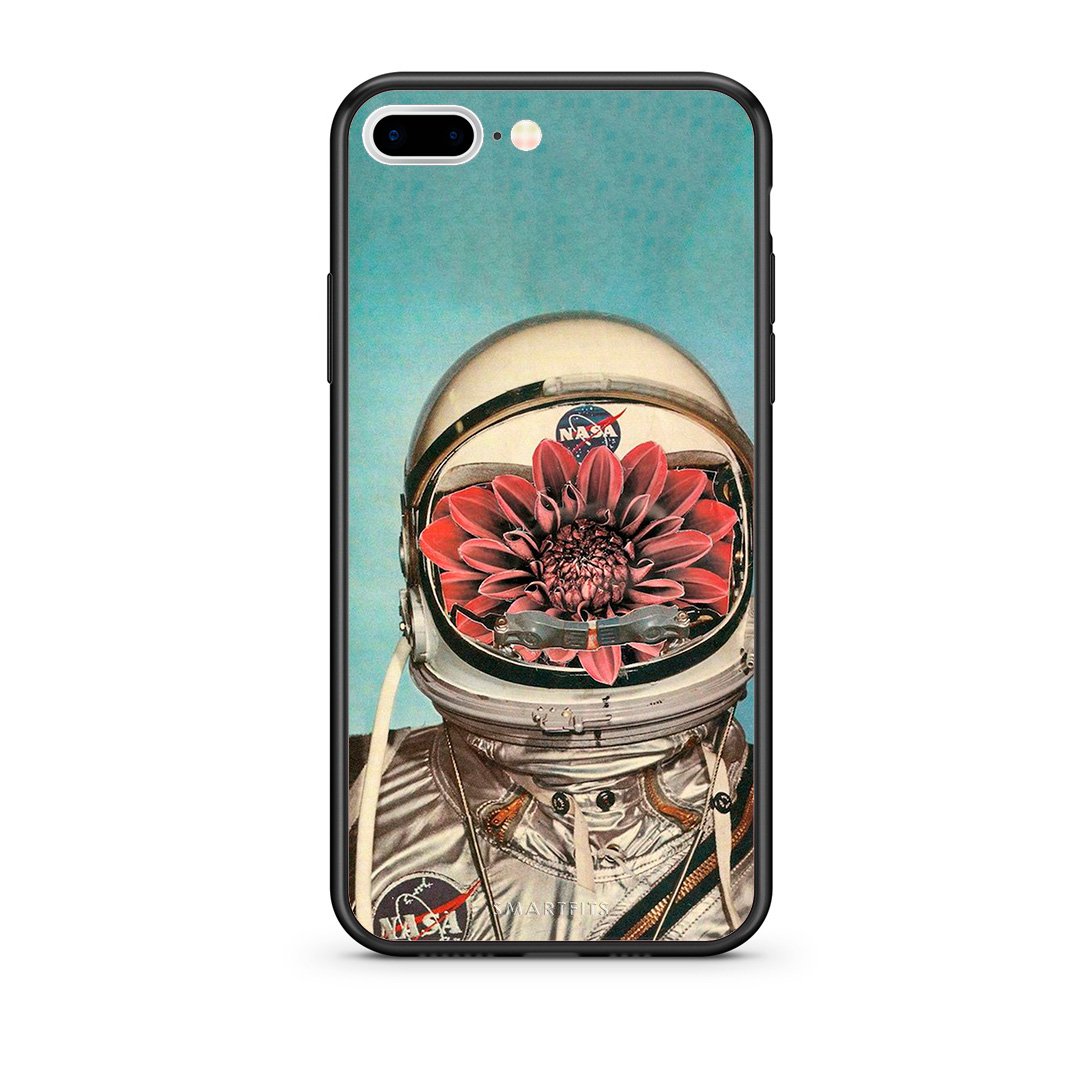 iPhone 7 Plus/8 Plus Nasa Bloom θήκη από τη Smartfits με σχέδιο στο πίσω μέρος και μαύρο περίβλημα | Smartphone case with colorful back and black bezels by Smartfits