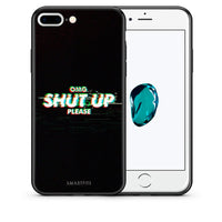 Thumbnail for Θήκη iPhone 7 Plus/8 Plus OMG ShutUp από τη Smartfits με σχέδιο στο πίσω μέρος και μαύρο περίβλημα | iPhone 7 Plus/8 Plus OMG ShutUp case with colorful back and black bezels