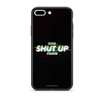 Thumbnail for iPhone 7 Plus/8 Plus OMG ShutUp θήκη από τη Smartfits με σχέδιο στο πίσω μέρος και μαύρο περίβλημα | Smartphone case with colorful back and black bezels by Smartfits