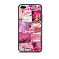 Thumbnail for iPhone 7 Plus / 8 Plus Pink Love Θήκη Αγίου Βαλεντίνου από τη Smartfits με σχέδιο στο πίσω μέρος και μαύρο περίβλημα | Smartphone case with colorful back and black bezels by Smartfits