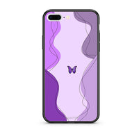 Thumbnail for iPhone 7 Plus / 8 Plus Purple Mariposa Θήκη Αγίου Βαλεντίνου από τη Smartfits με σχέδιο στο πίσω μέρος και μαύρο περίβλημα | Smartphone case with colorful back and black bezels by Smartfits