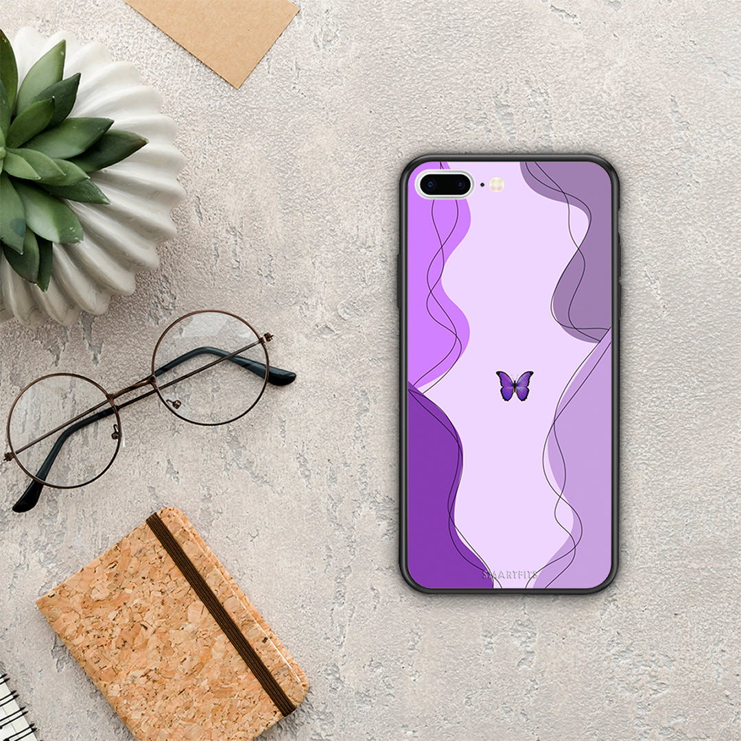 Purple Mariposa - iPhone 7 Plus / 8 Plus θήκη