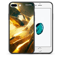 Thumbnail for Θήκη iPhone 7 Plus/8 Plus Real Gold από τη Smartfits με σχέδιο στο πίσω μέρος και μαύρο περίβλημα | iPhone 7 Plus/8 Plus Real Gold case with colorful back and black bezels