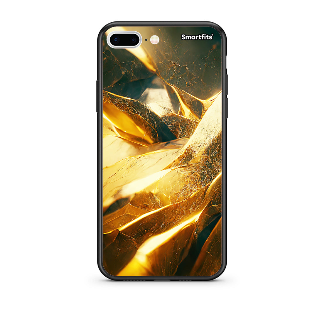 iPhone 7 Plus/8 Plus Real Gold θήκη από τη Smartfits με σχέδιο στο πίσω μέρος και μαύρο περίβλημα | Smartphone case with colorful back and black bezels by Smartfits