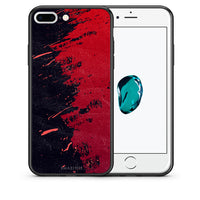 Thumbnail for Θήκη Αγίου Βαλεντίνου iPhone 7 Plus / 8 Plus Red Paint από τη Smartfits με σχέδιο στο πίσω μέρος και μαύρο περίβλημα | iPhone 7 Plus / 8 Plus Red Paint case with colorful back and black bezels