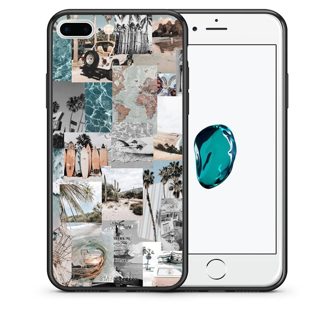 Θήκη iPhone 7 Plus / 8 Plus Retro Beach Life από τη Smartfits με σχέδιο στο πίσω μέρος και μαύρο περίβλημα | iPhone 7 Plus / 8 Plus Retro Beach Life case with colorful back and black bezels