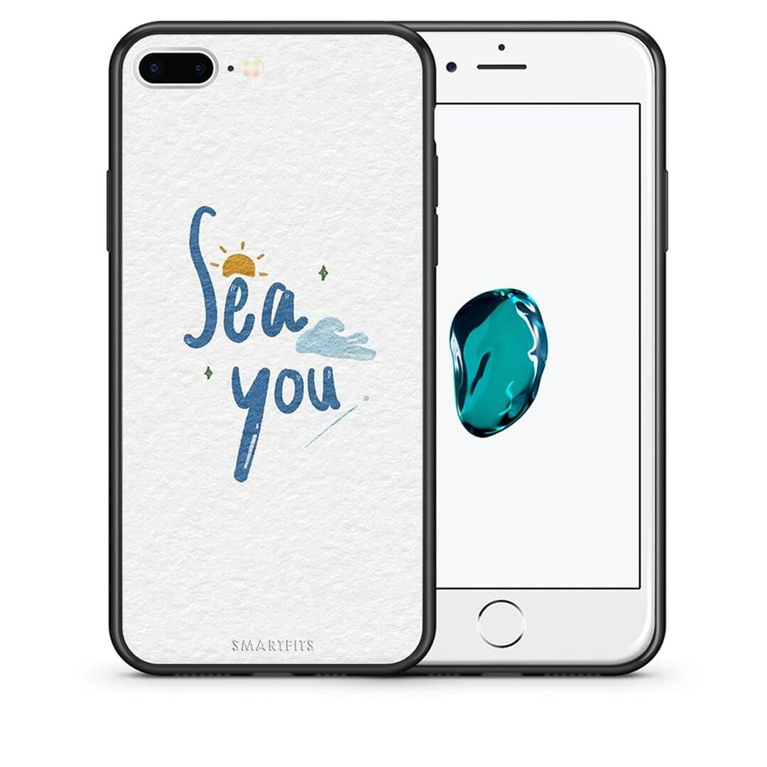 Θήκη iPhone 7 Plus / 8 Plus Sea You από τη Smartfits με σχέδιο στο πίσω μέρος και μαύρο περίβλημα | iPhone 7 Plus / 8 Plus Sea You case with colorful back and black bezels