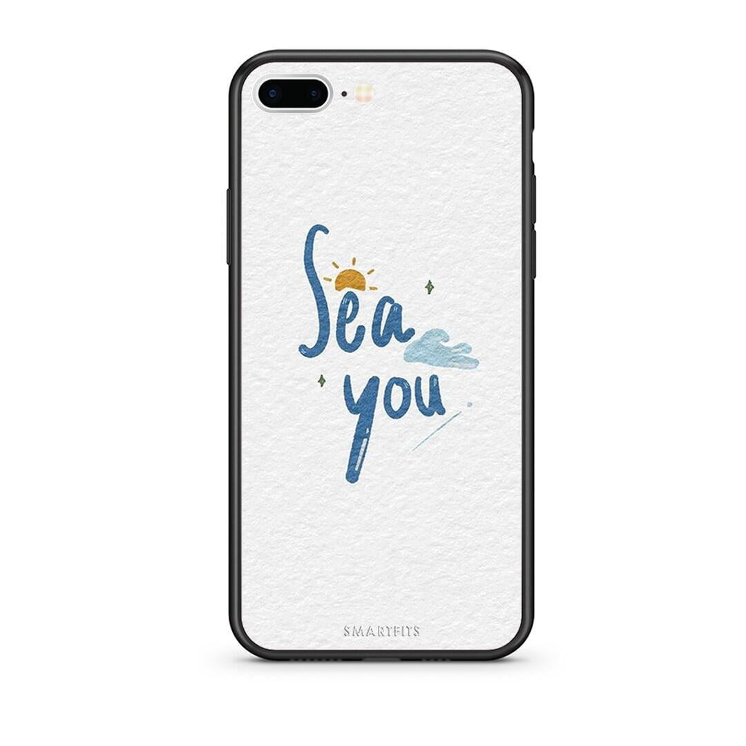 iPhone 7 Plus / 8 Plus Sea You Θήκη από τη Smartfits με σχέδιο στο πίσω μέρος και μαύρο περίβλημα | Smartphone case with colorful back and black bezels by Smartfits