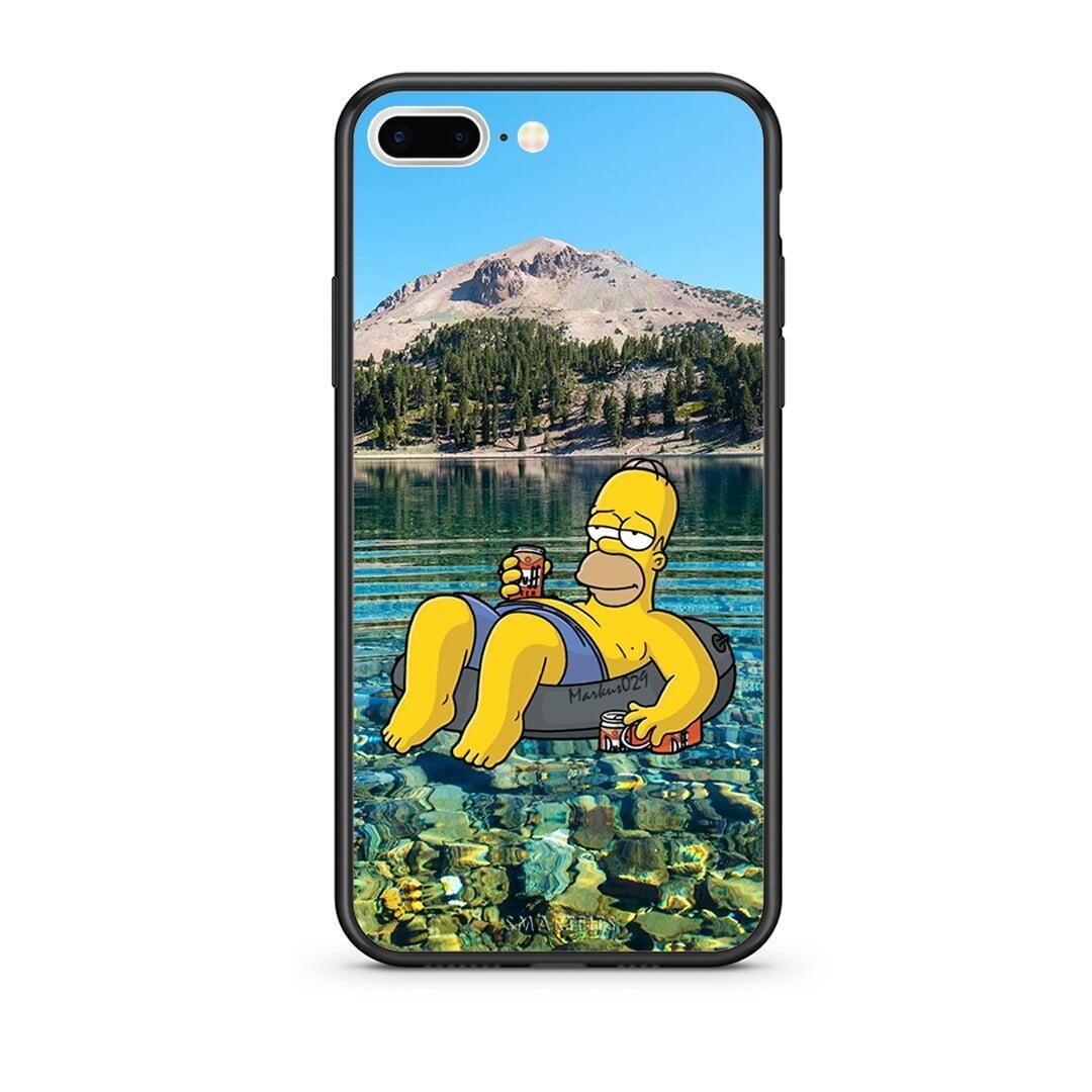 iPhone 7 Plus / 8 Plus Summer Happiness Θήκη από τη Smartfits με σχέδιο στο πίσω μέρος και μαύρο περίβλημα | Smartphone case with colorful back and black bezels by Smartfits