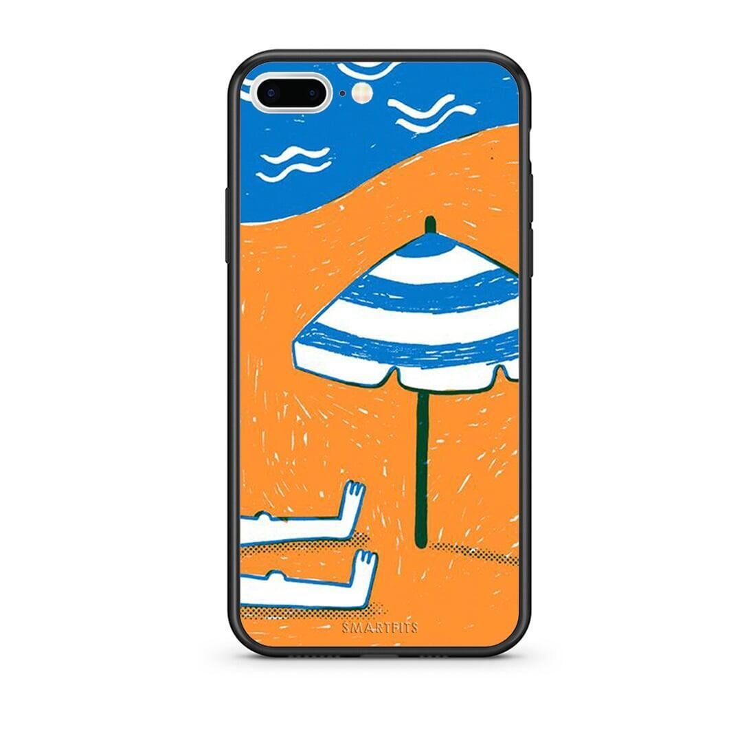 iPhone 7 Plus / 8 Plus Summering Θήκη από τη Smartfits με σχέδιο στο πίσω μέρος και μαύρο περίβλημα | Smartphone case with colorful back and black bezels by Smartfits