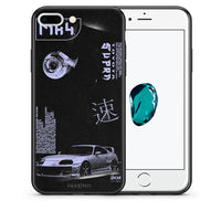 Thumbnail for Θήκη Αγίου Βαλεντίνου iPhone 7 Plus / 8 Plus Tokyo Drift από τη Smartfits με σχέδιο στο πίσω μέρος και μαύρο περίβλημα | iPhone 7 Plus / 8 Plus Tokyo Drift case with colorful back and black bezels