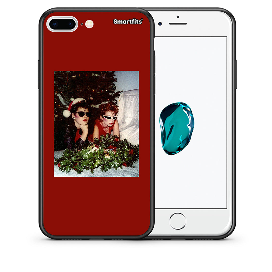 Θήκη iPhone 7 Plus/8 Plus Waiting For Xmas από τη Smartfits με σχέδιο στο πίσω μέρος και μαύρο περίβλημα | iPhone 7 Plus/8 Plus Waiting For Xmas case with colorful back and black bezels