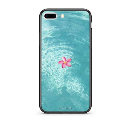 iPhone 7 Plus / 8 Plus Water Flower Θήκη από τη Smartfits με σχέδιο στο πίσω μέρος και μαύρο περίβλημα | Smartphone case with colorful back and black bezels by Smartfits